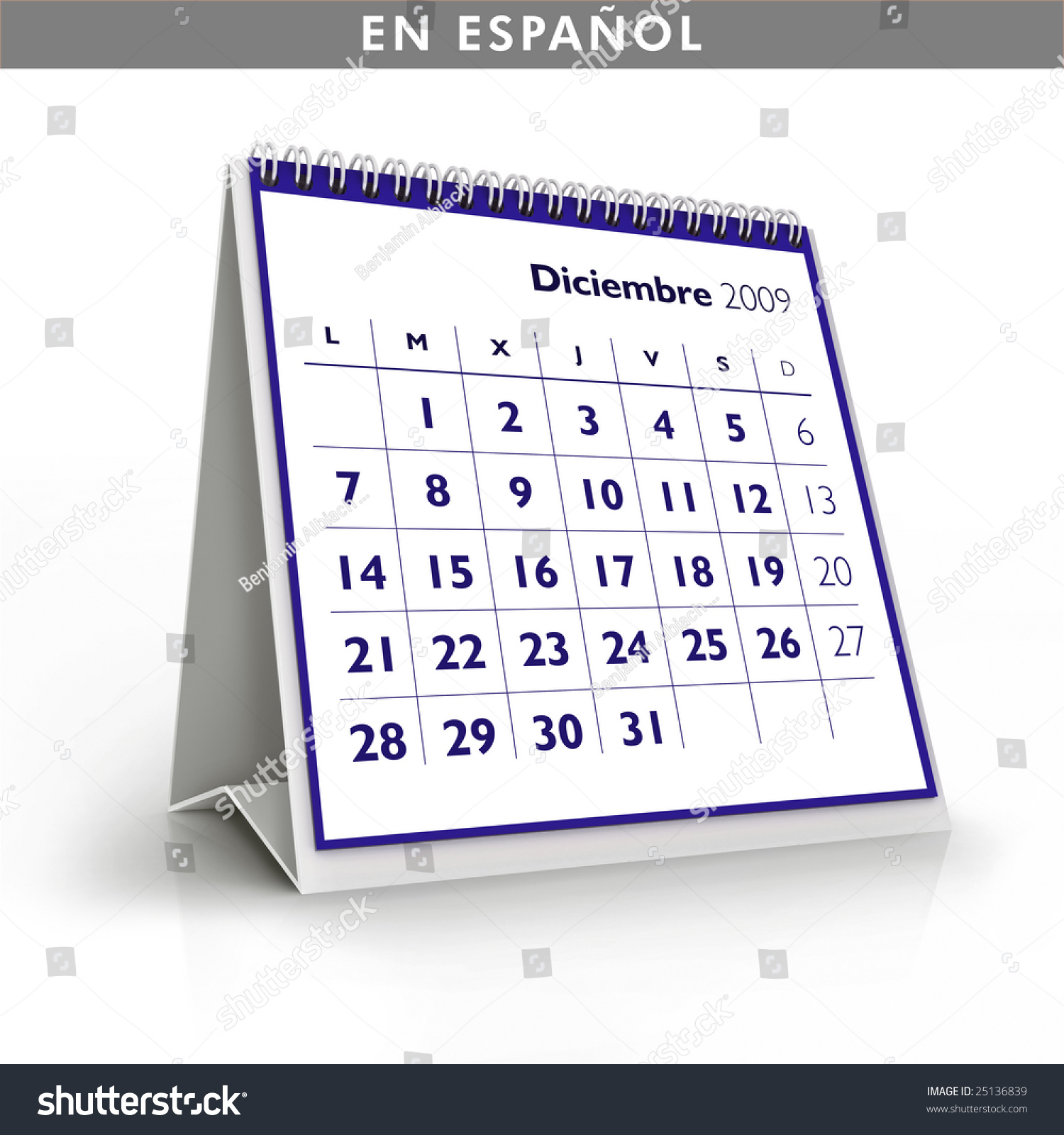 2009-calendar-december-spanish-language-stock-photo-25136839