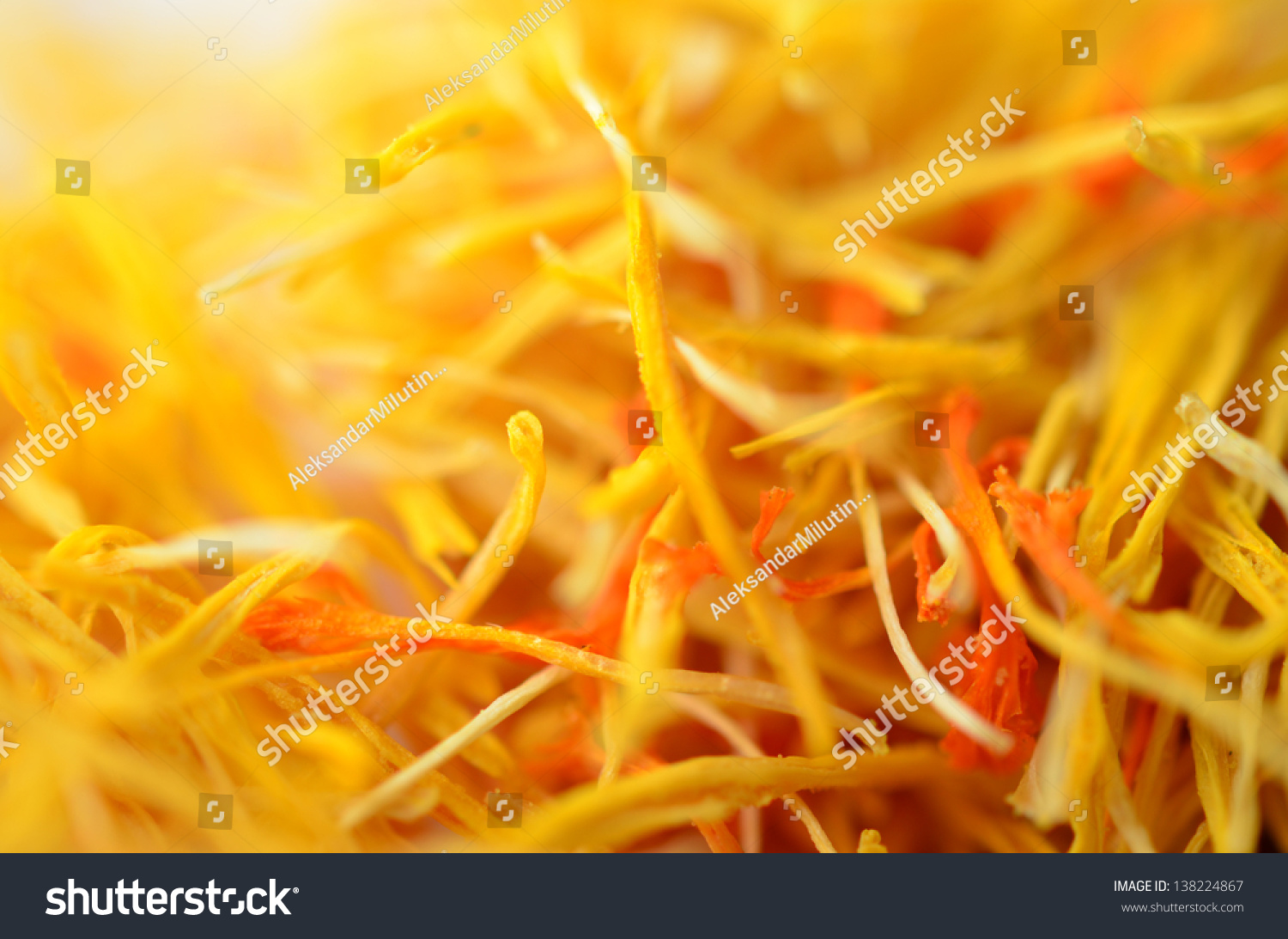 Close Up Shot Of Saffron, Spice More Expensive Than Gold Abstract