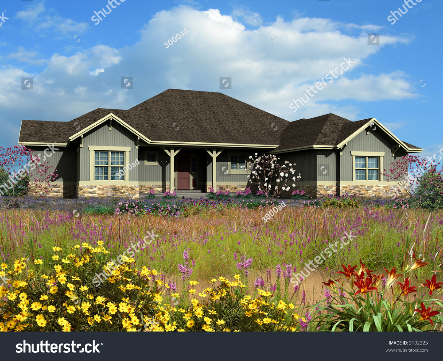 ranch house clipart - photo #45