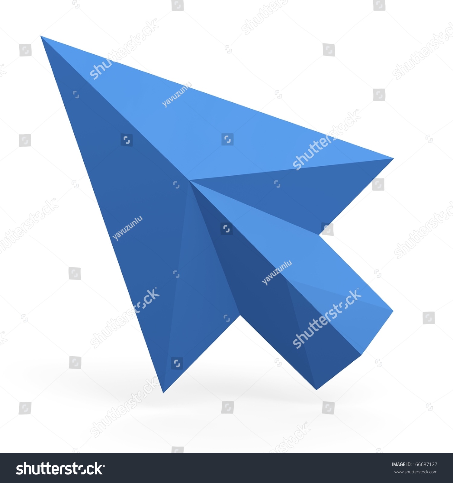 3d Mouse Cursor 3d Arrow 3d Pointer Stock Photo 166687127 Shutterstock