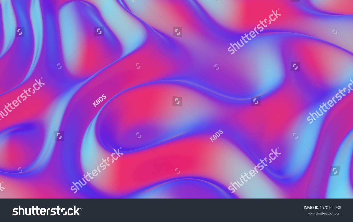 3d Render Abstract Background Gold Holographic Stock Illustration