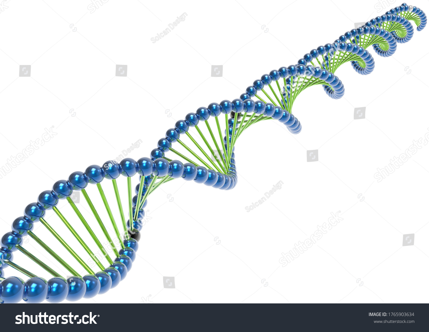 3d Render Image Representing Dna String Stock Illustration 1765903634