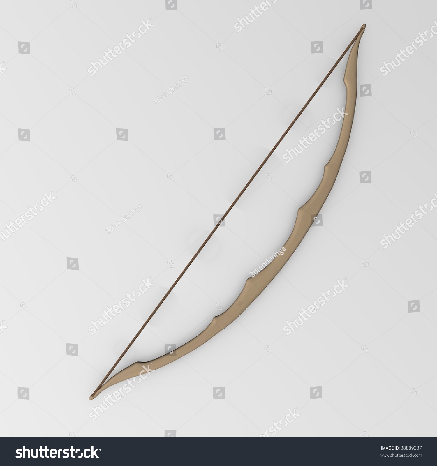 3d Render Of Bow Weapon Stock Photo 38889337 : Shutterstock