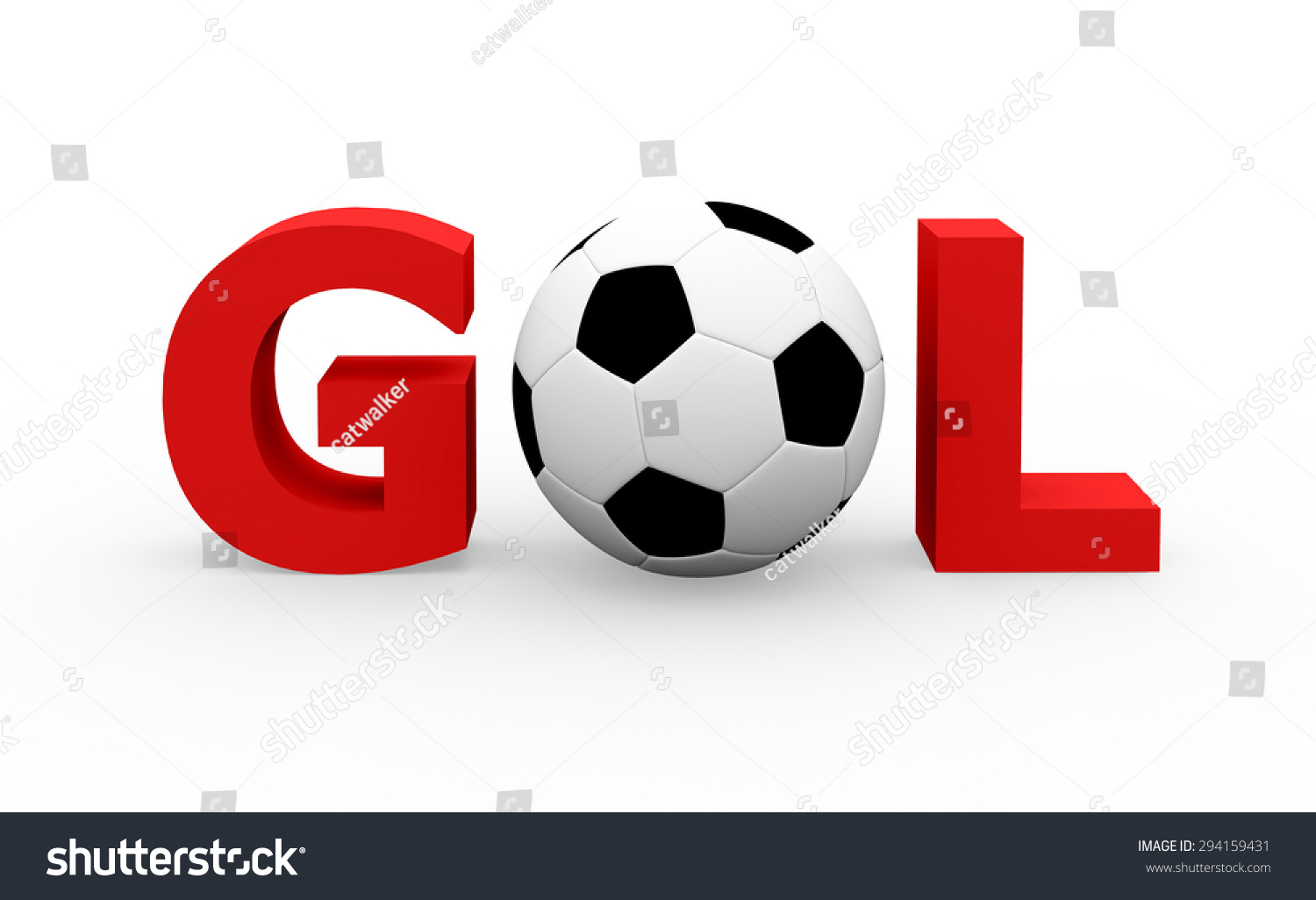 3d-render-word-spanish-word-gol-with-a-soccer-ball-on-a-white