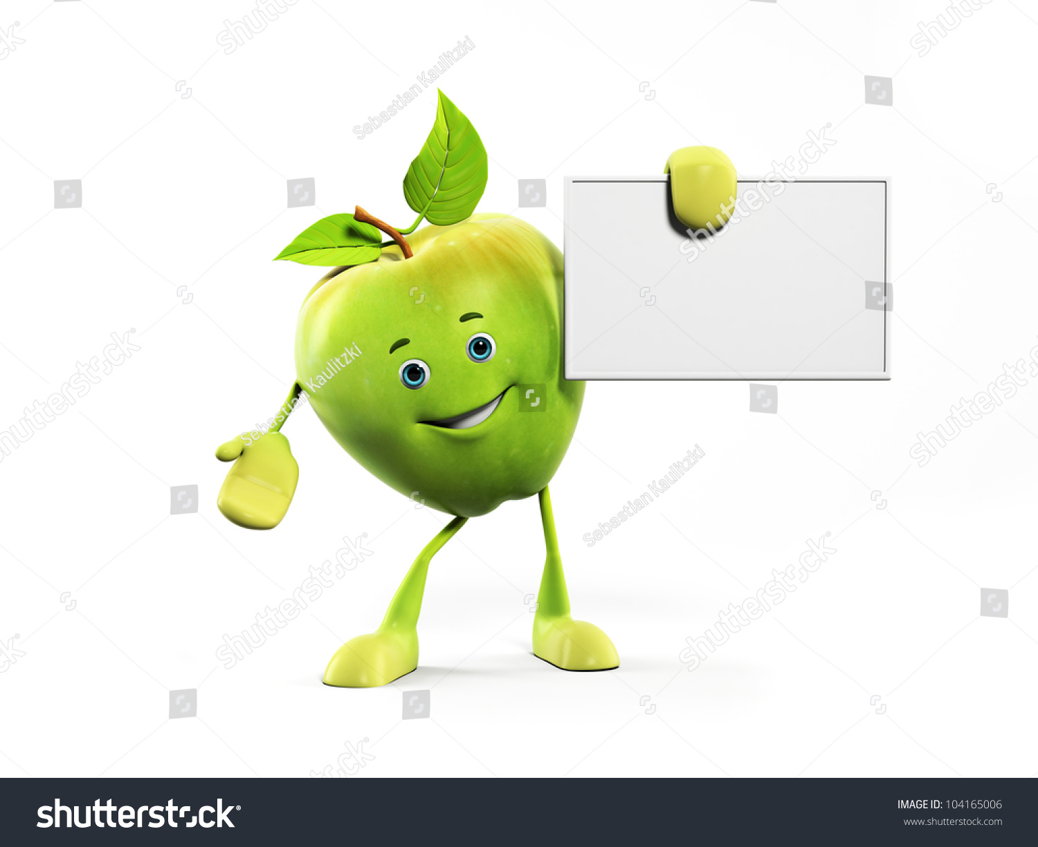 3d Rendered Illustration Of An Apple Character 104165006 Shutterstock