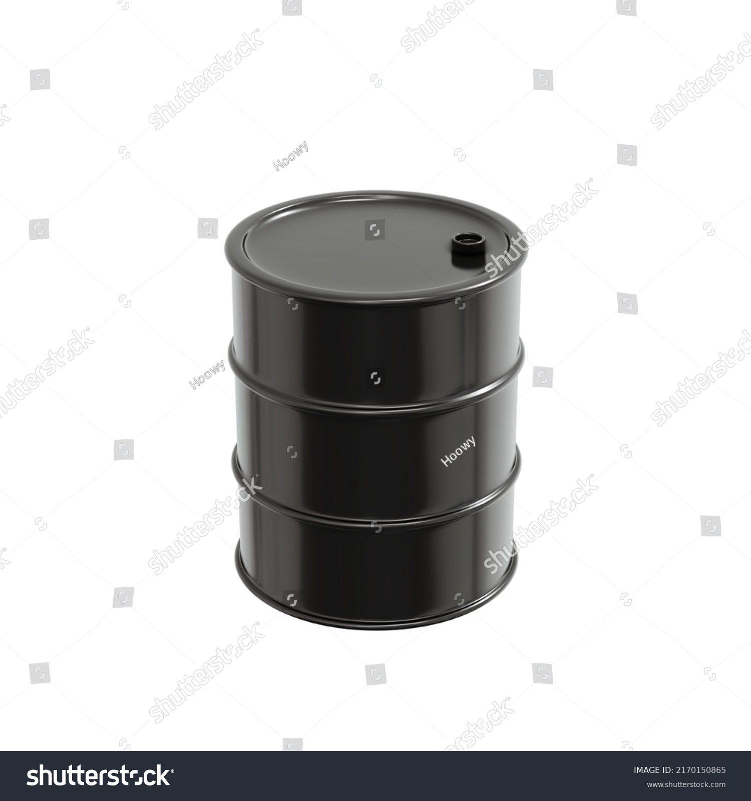 D Rendering Petroleum Oil Drum Container Stock Illustration