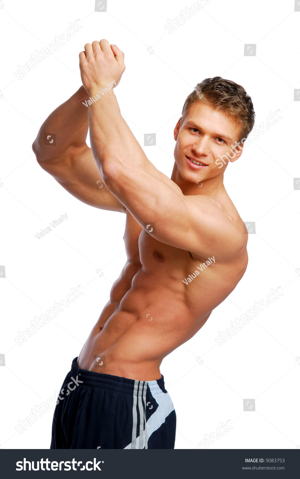 Excellence Male Naked Training Body Isolated Stock Photo Shutterstock