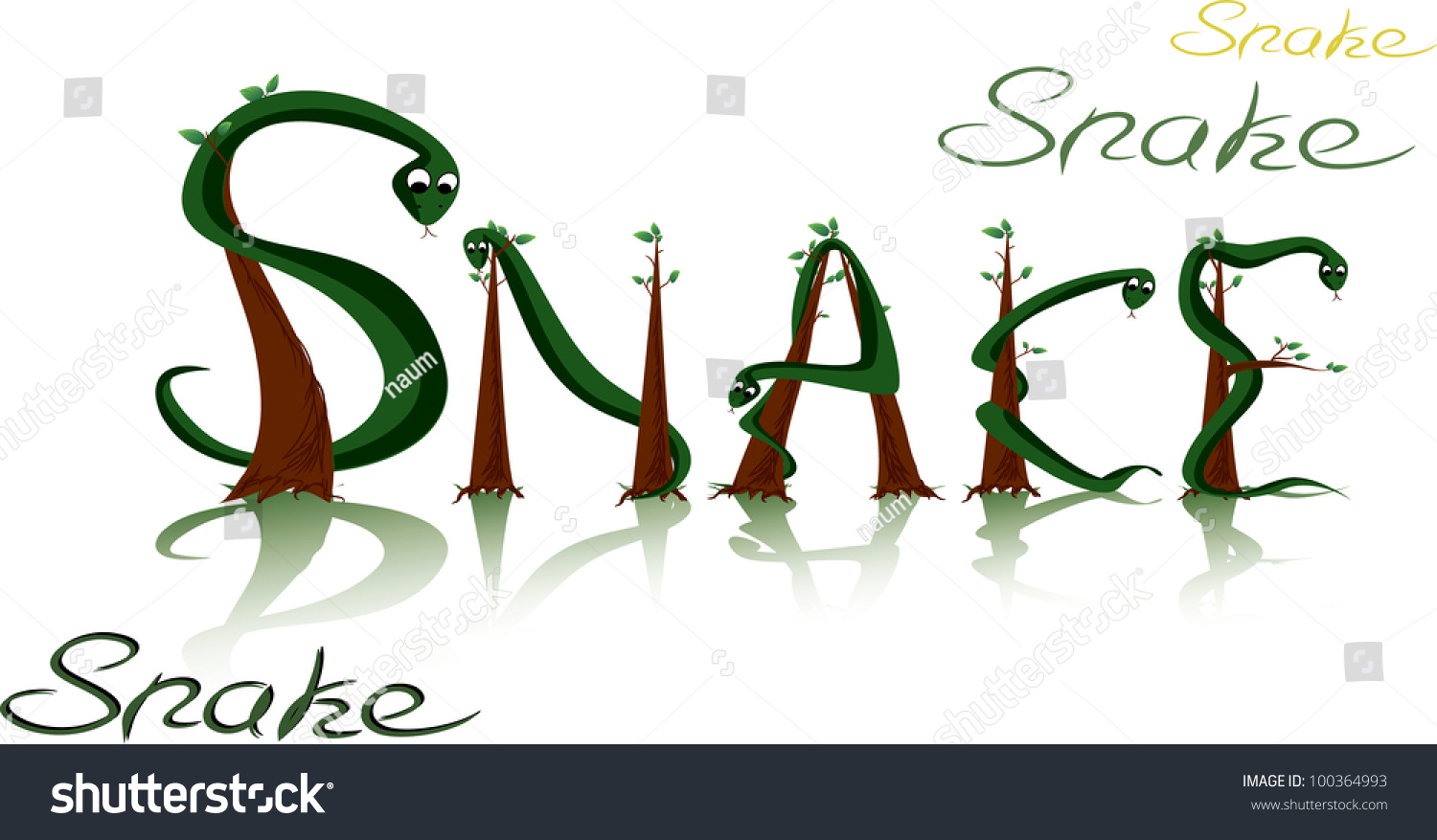 illustration-word-snake-stock-illustration-100364993-shutterstock