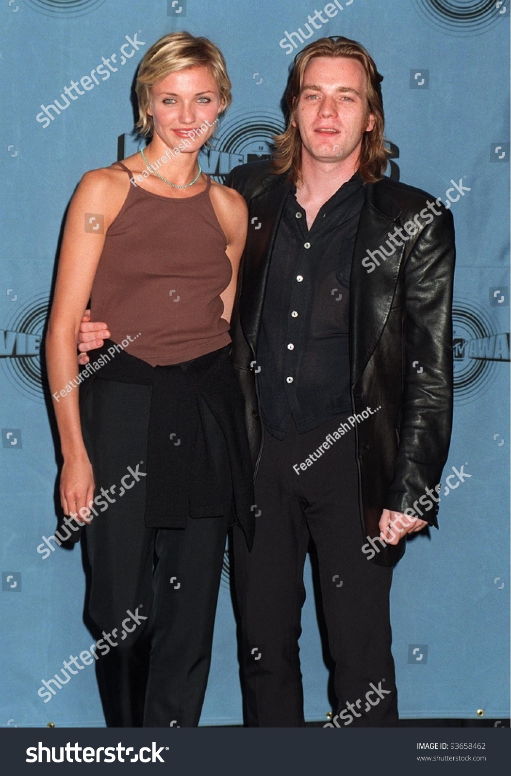 07jun97 Ewan Mcgregor &amp; Cameron Diaz At The Mtv Movie
