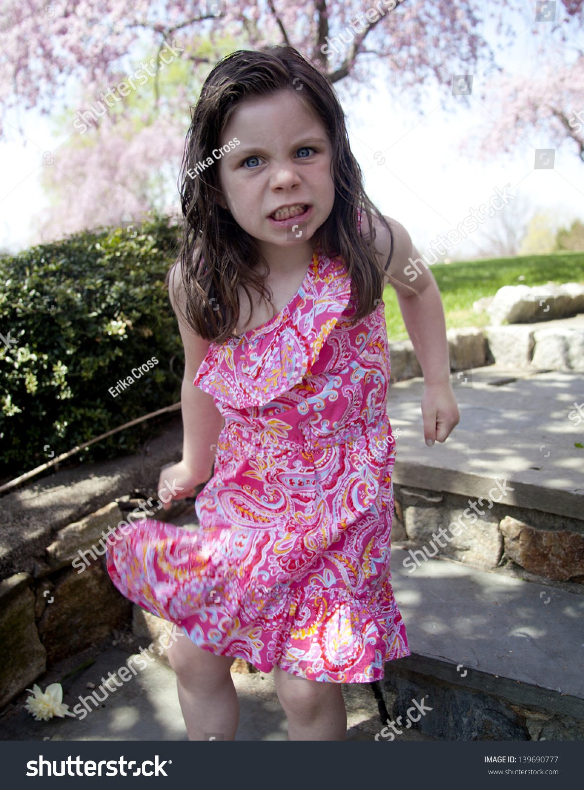 Little Girl Having A Temper Tantrum Stock Photo 139690777 ...