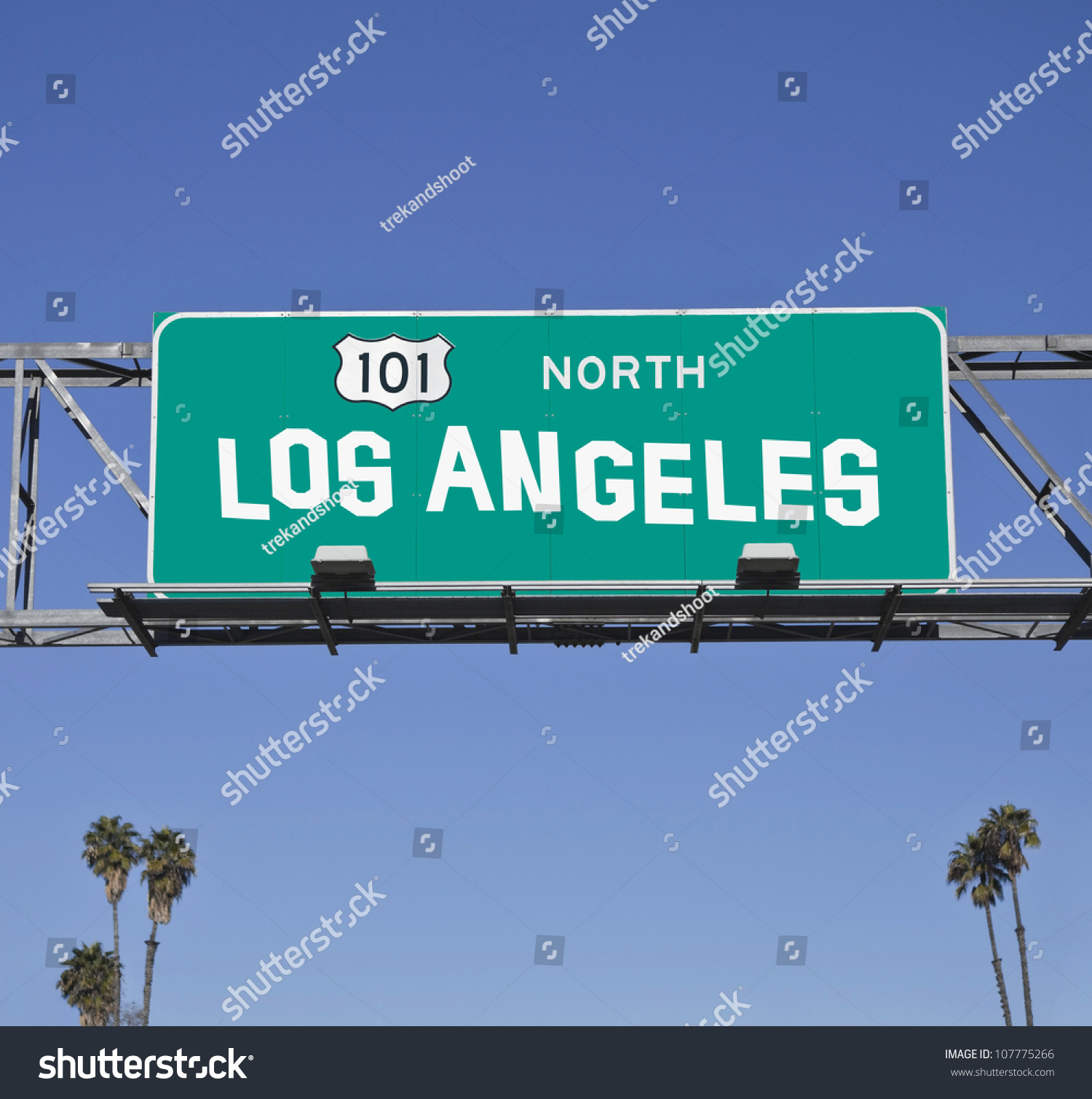 101 Los Angeles Freeway Sign Hand Stock Photo 107775266 - Shutterstock