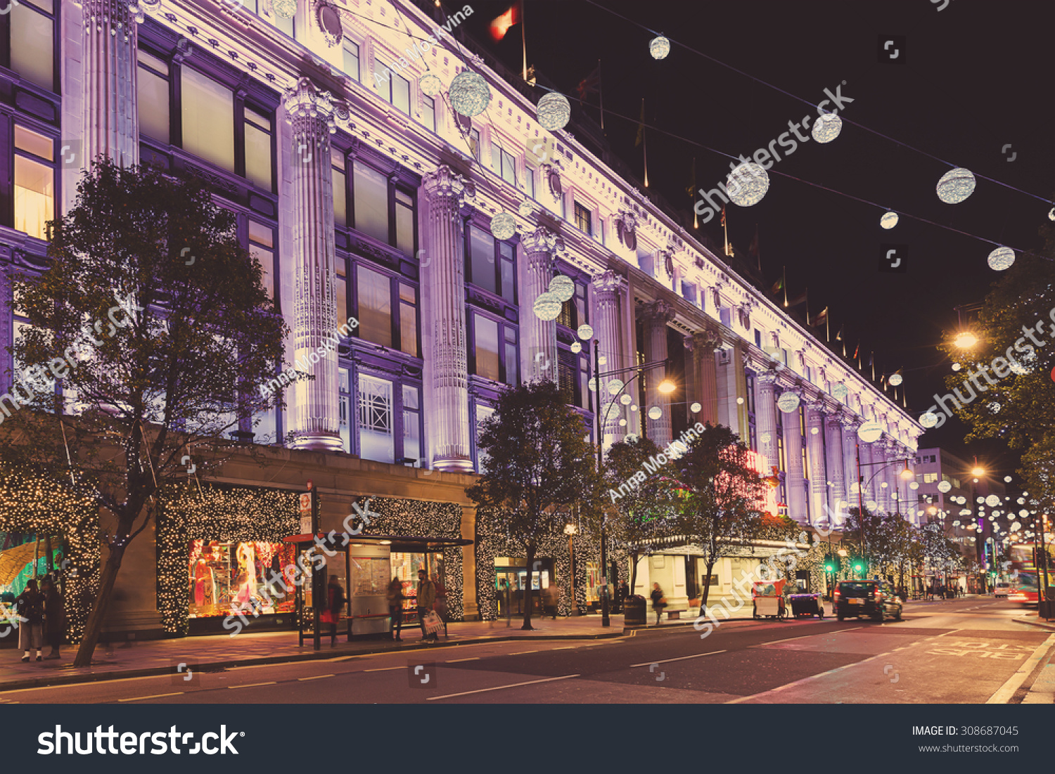 13 November 2014 Oxford Street London decorated for Christmas and New 2015 Year 13 November 2014 Oxford Street London decorated for Christmas and New 2015 Year