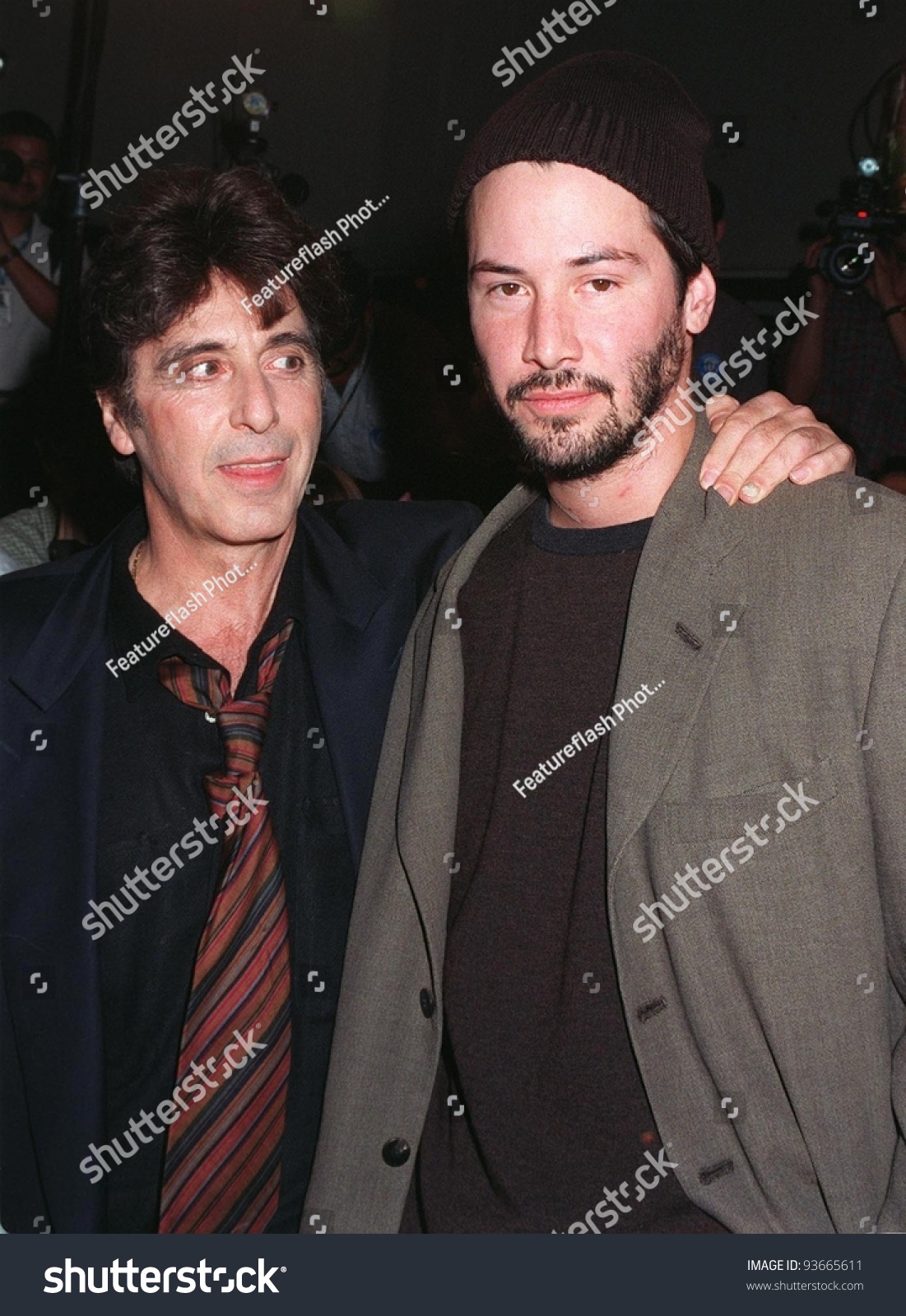 13oct97: Actors Al Pacino (Left) & Keanu Reeves At The World Premiere
