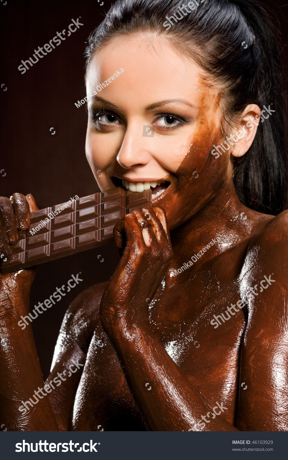 naked woman covered in cream stana katic stocking porn