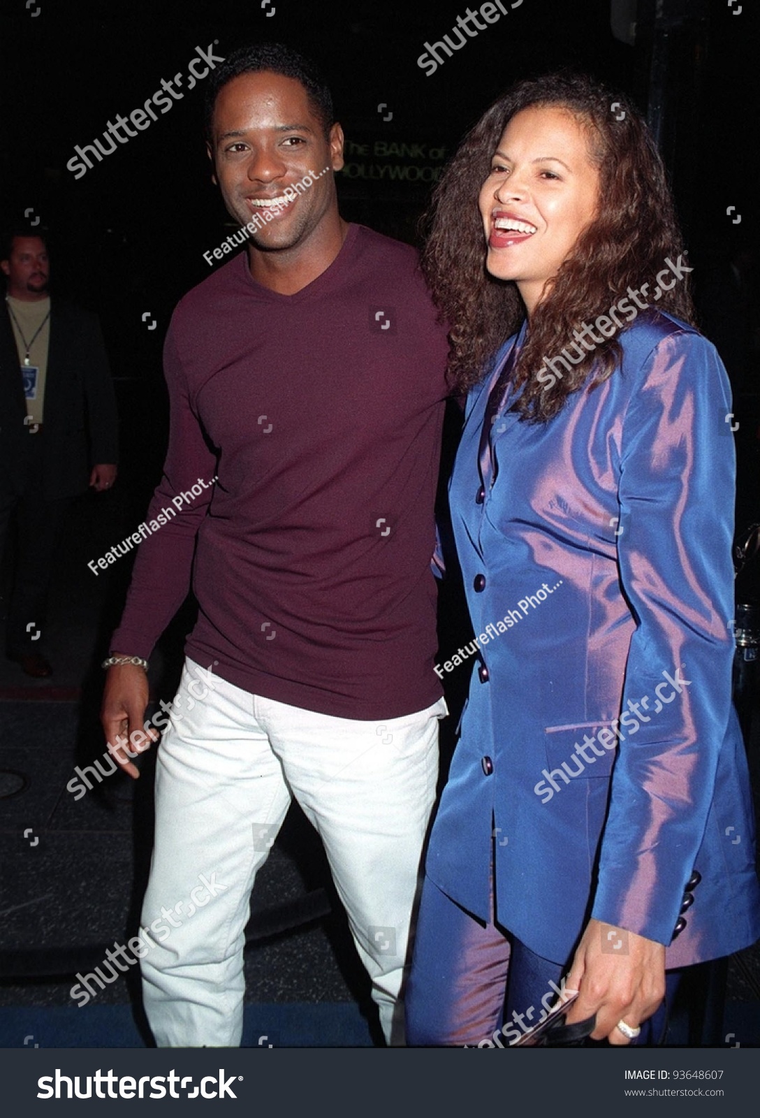 23sep97: Actor Blair Underwood & Wife At The Los Angeles ...
