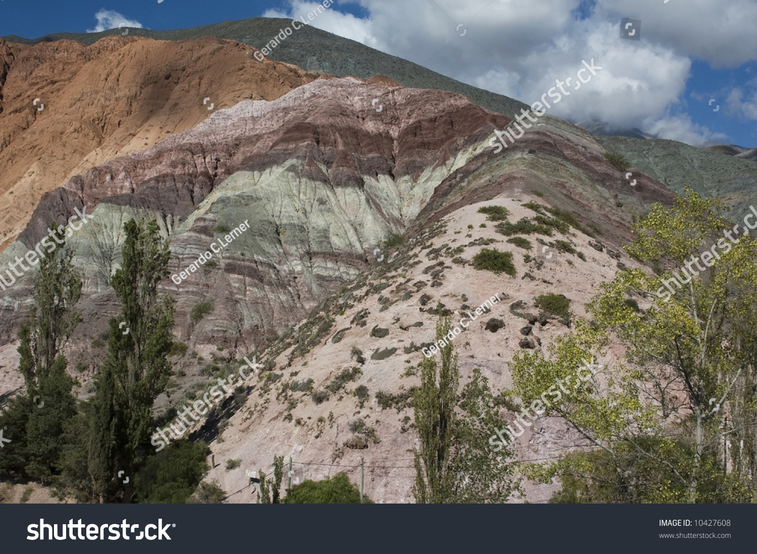 "Seven Color Mountain",Purmamarca Argentina Stock Photo 10427608