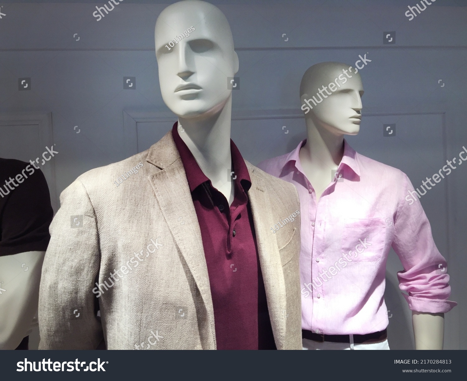 Stylish Mens Suit Clothes Mannequin Mens Stock Photo