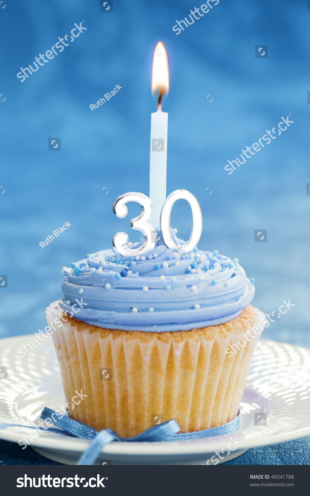 30th Birthday Cupcake Stock Photo 49541788 : Shutterstock