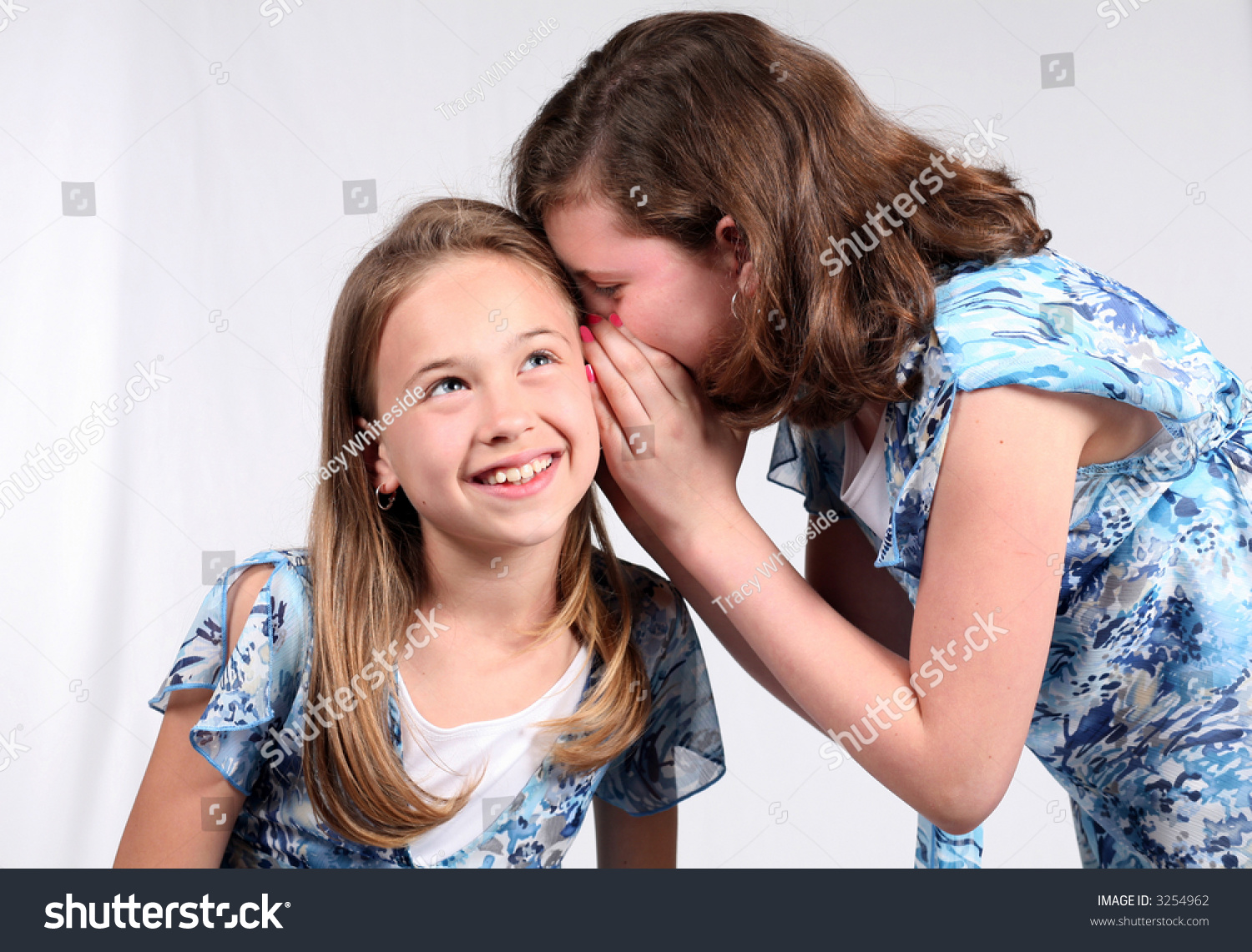 2 Young Girls Telling Secrets Stock Photo 3254962 Shutterstock