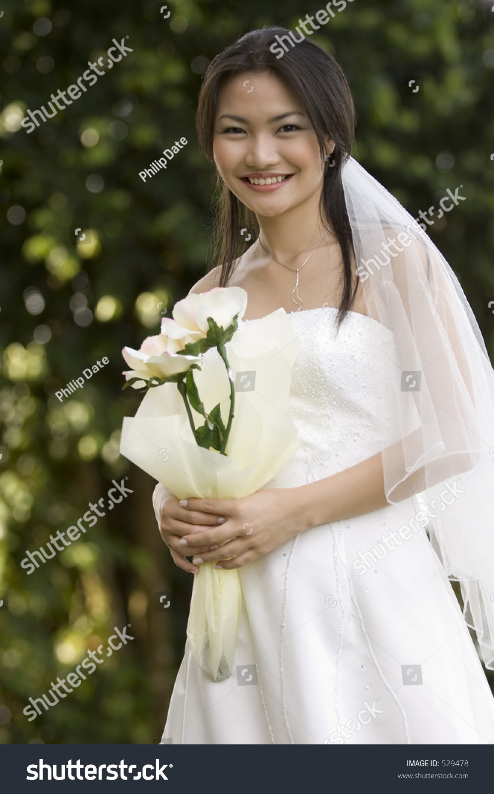 Beautiful Asian Bride Poses 74