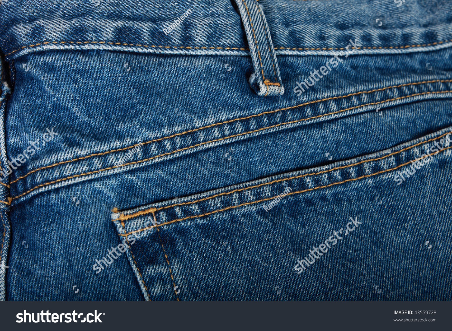 blue stitch jeans