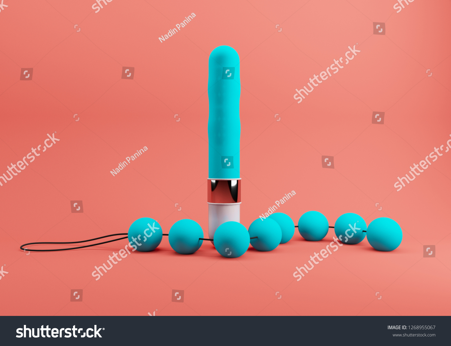 Collection Different Types Pink Sex Toys 库存插图 1268955067 Shutterstock