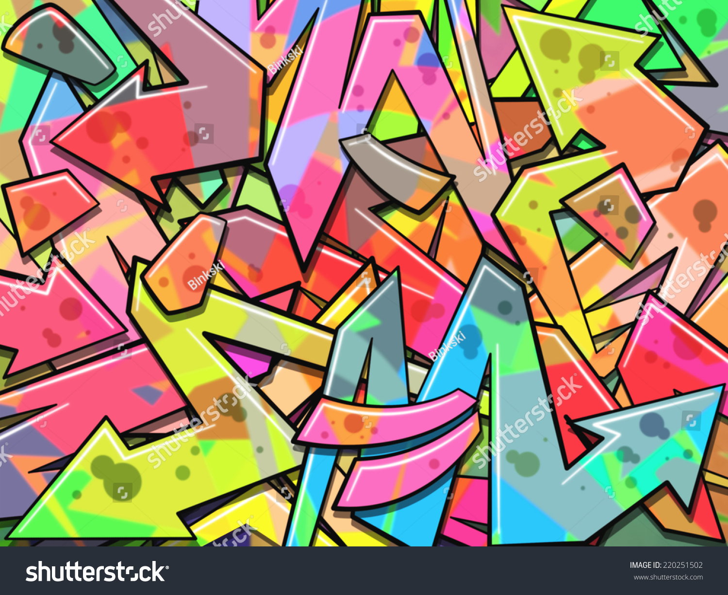 A Colorful Graffiti Background Stock Photo 220251502 : Shutterstock