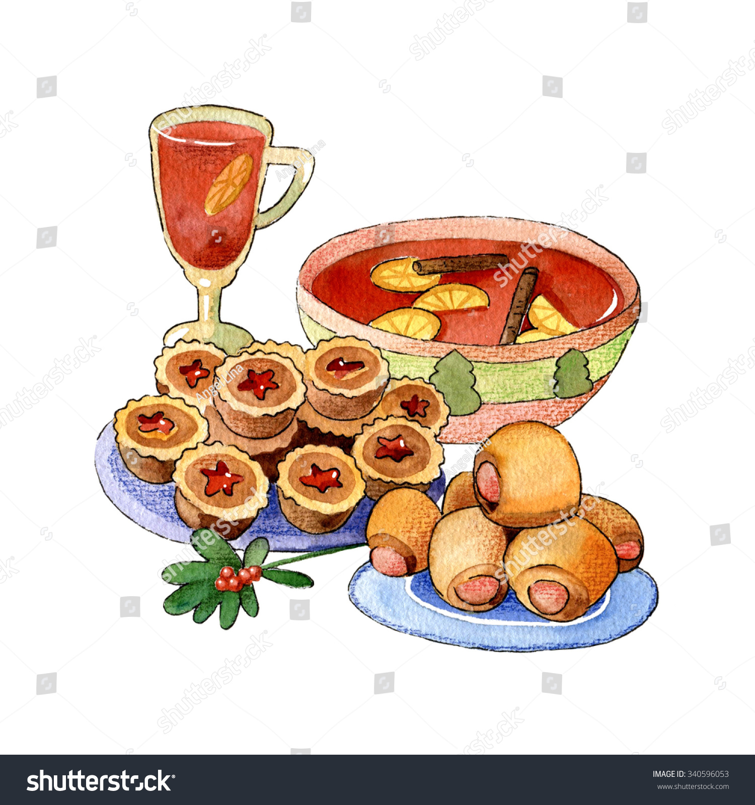 clipart christmas mince pies - photo #25