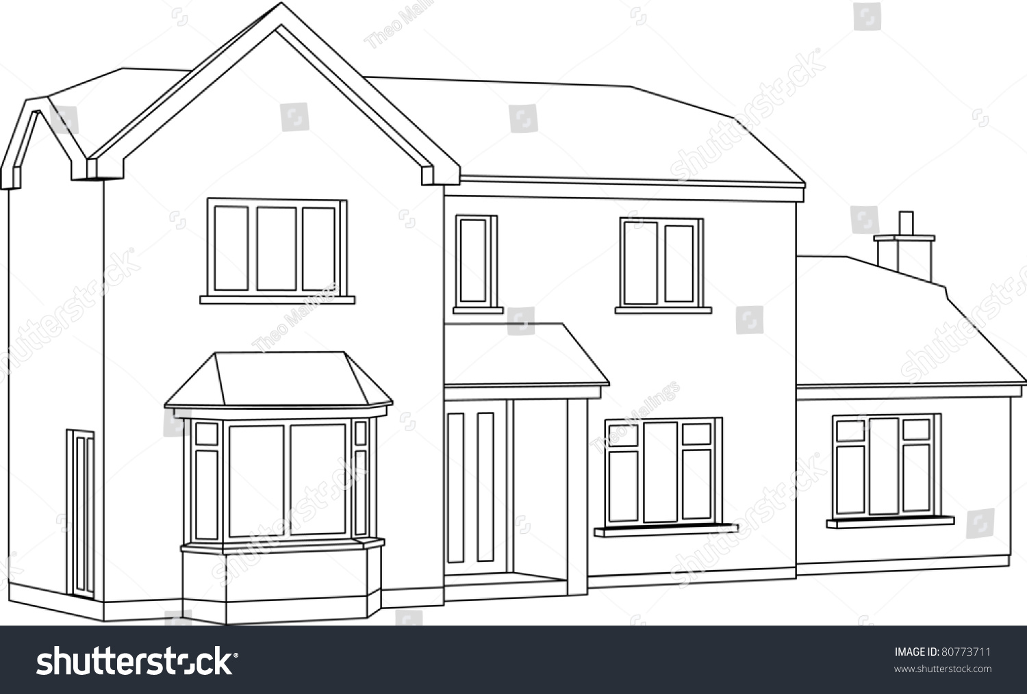 two storey house clipart - photo #25