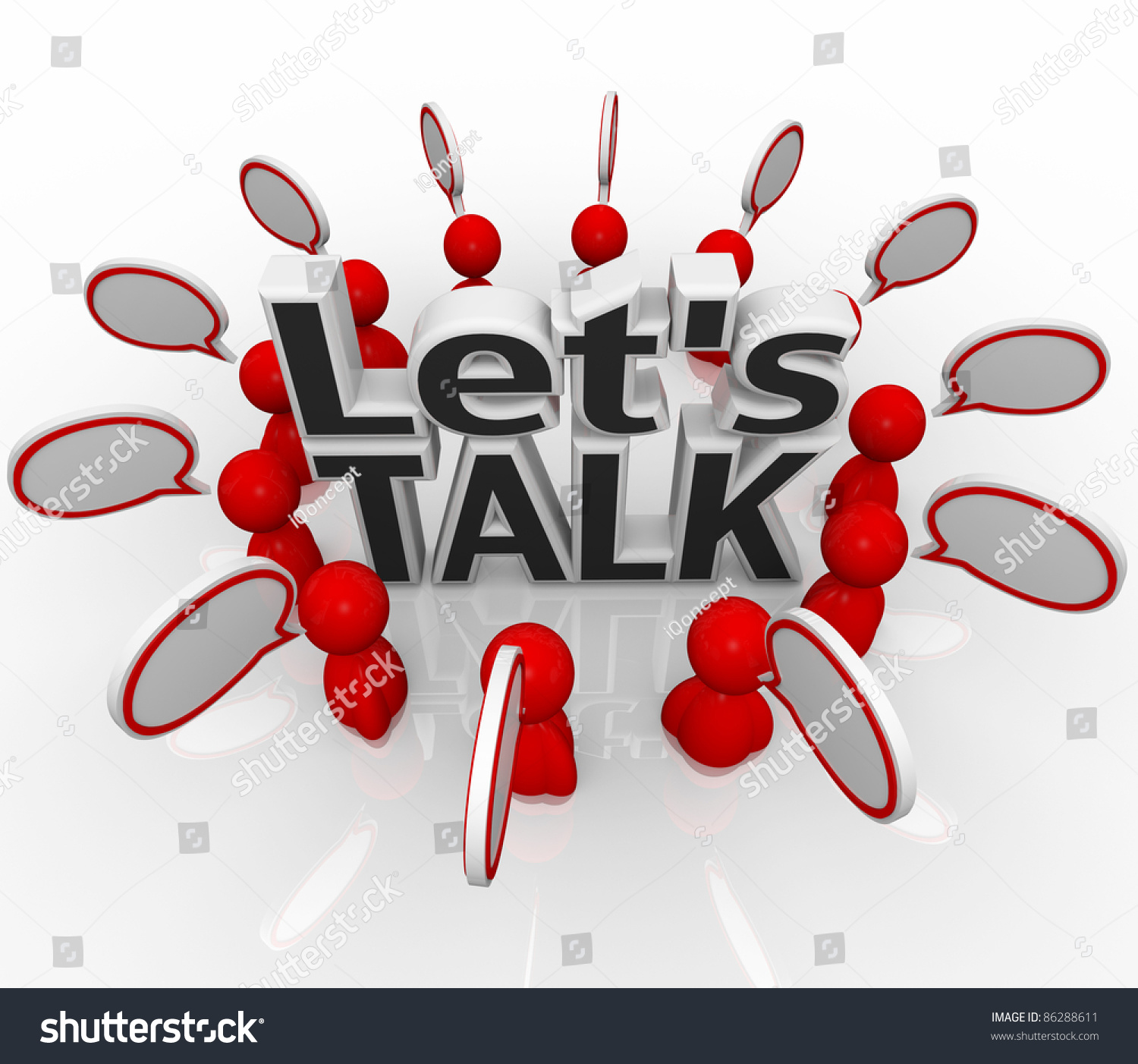 Group Illustrated 3d People Arranged Circle Stock Illustration 86288611