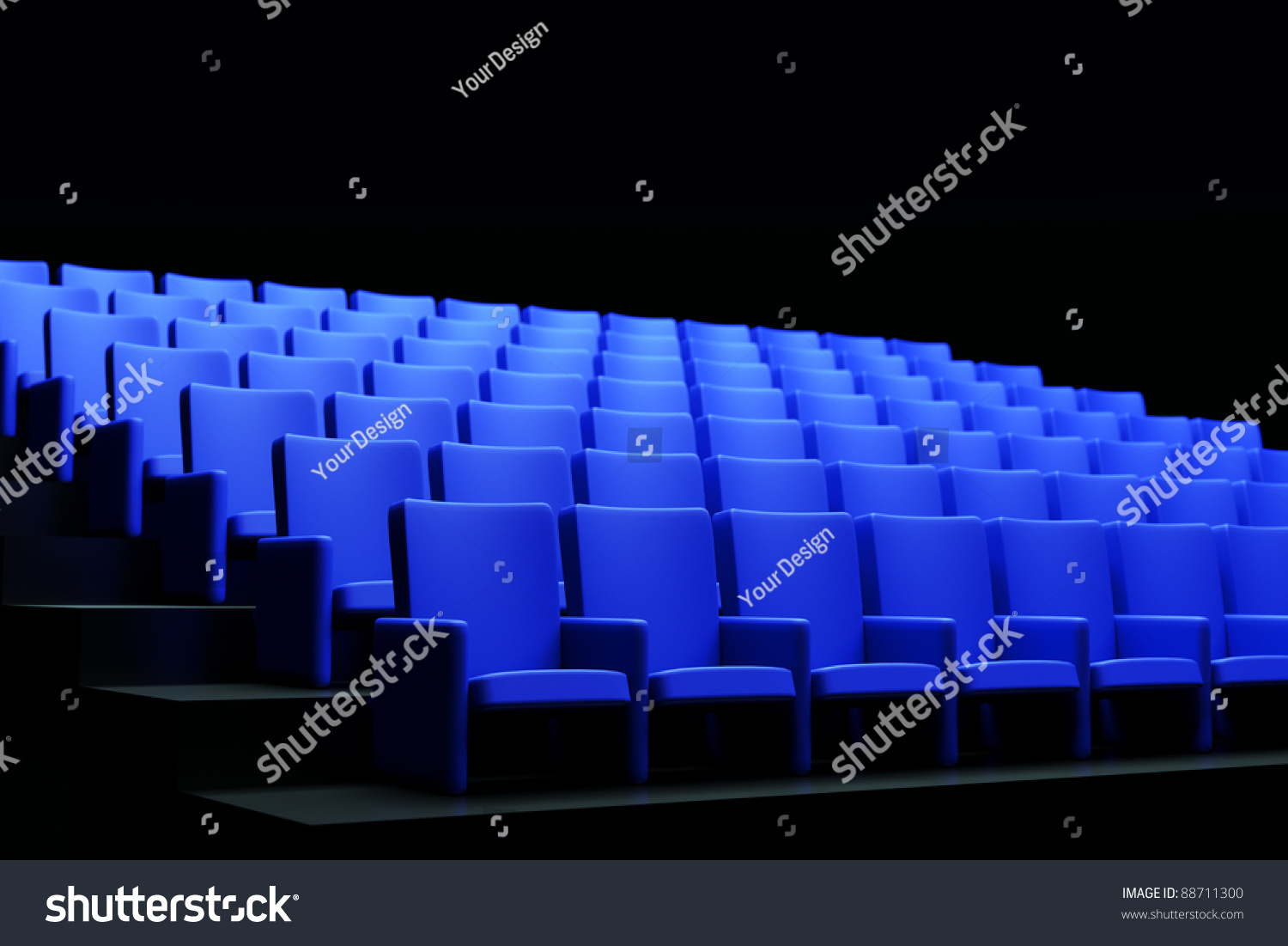 A Movie Theater Seats Stock Photo 88711300 : Shutterstock