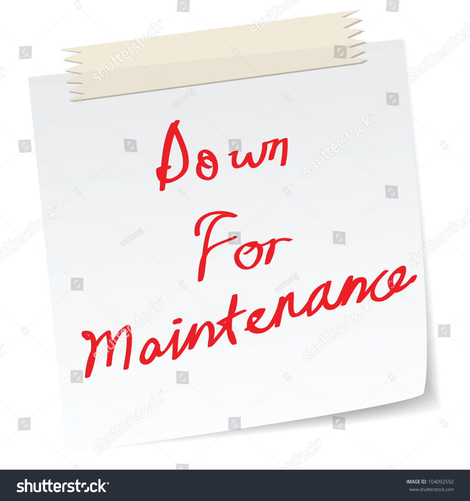 maintenance website message maintenance website message