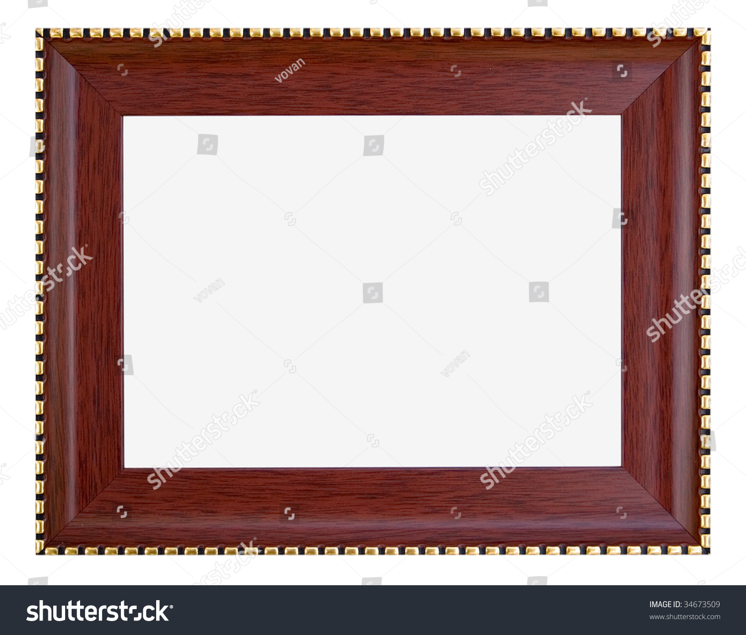 A Painting Frame Isolated On White Background Stock Photo 34673509 