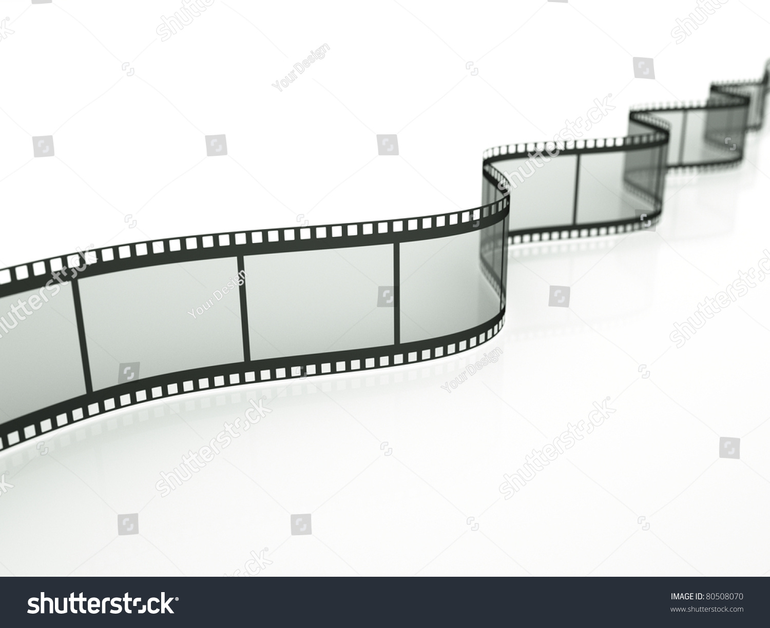 A Reel Of Film On White Stock Photo 80508070 : Shutterstock