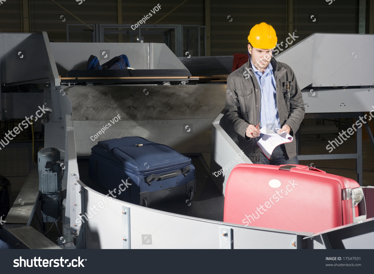 checking luggage