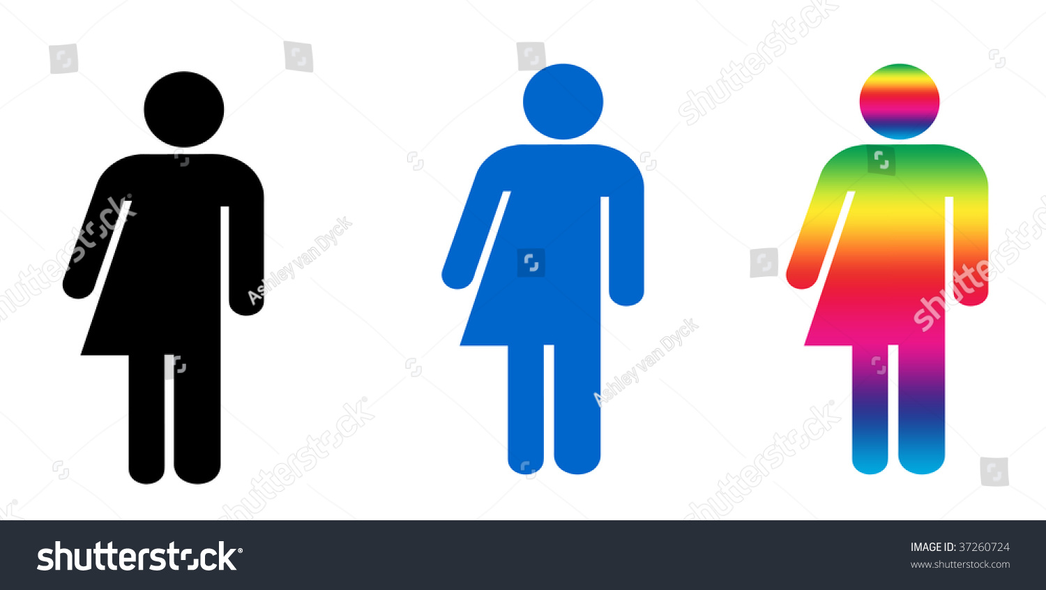 Set Three Symbols Illustrating Gender Variance Stock Illustration 37260724 Shutterstock 0631