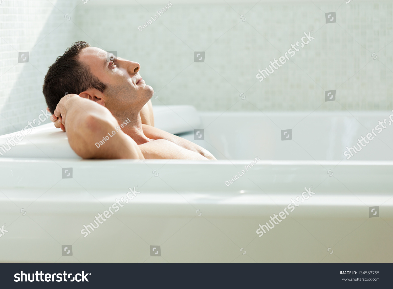 Very Muscular Fit Man Relaxing Luxury Stock Photo 134583755 - Shutterstock