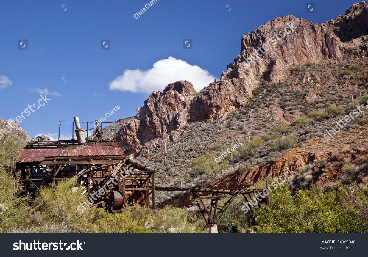 Abandoned Martinez Gold, Silver And Copper Mine Near Phoenix And 