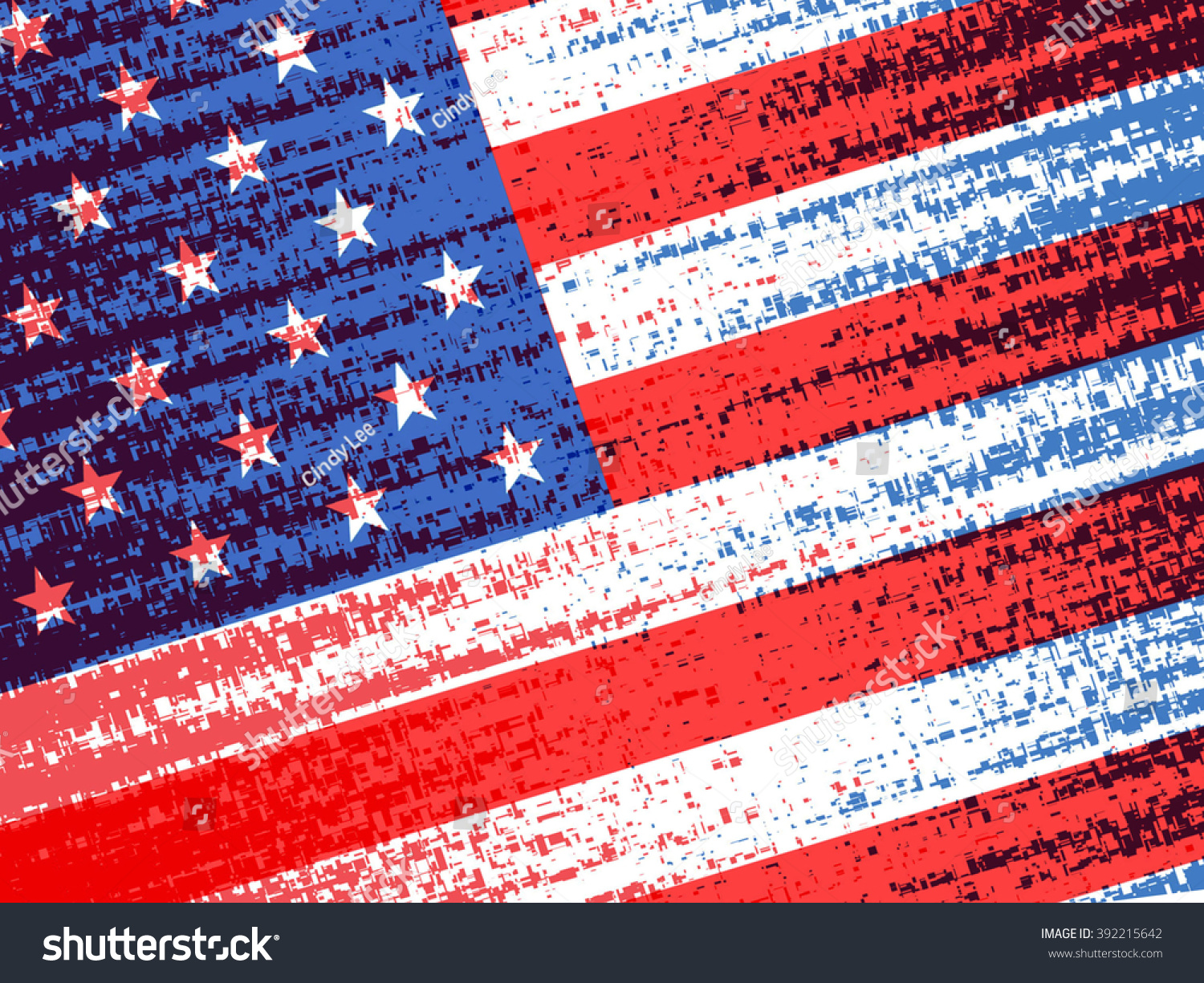 Abstract American Flag Stock Illustration Shutterstock