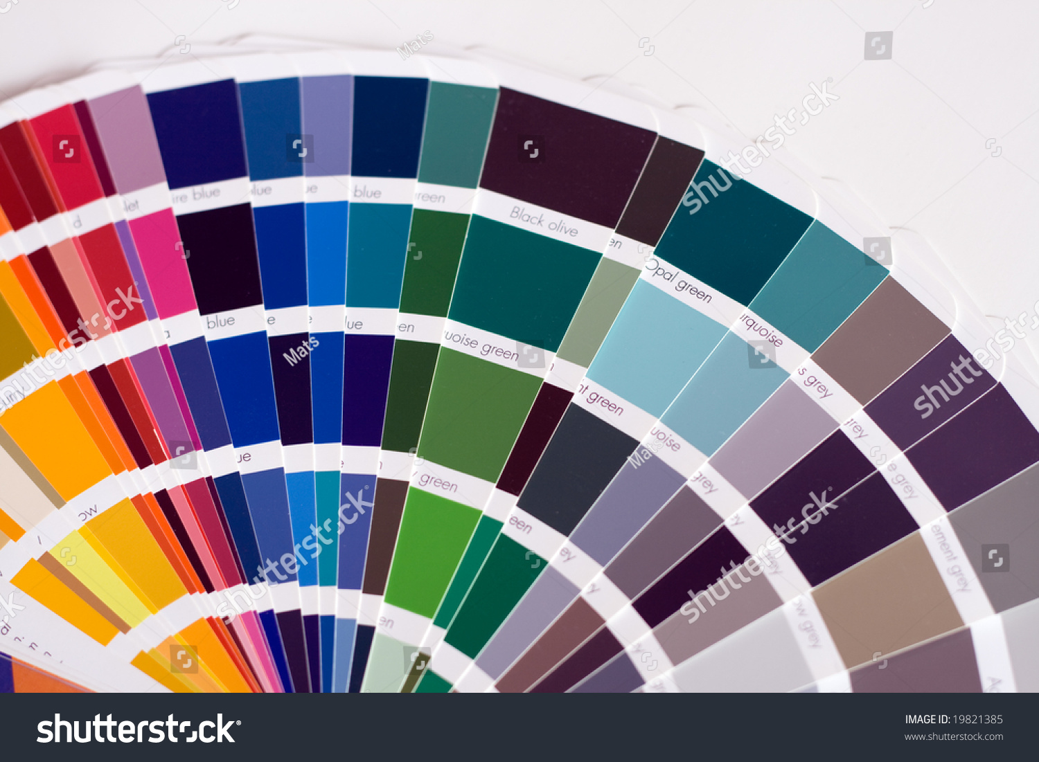 Abstract Background Of Color Swatches, Color Guides, Close Up. Stockfoto 19821385 : Shutterstock