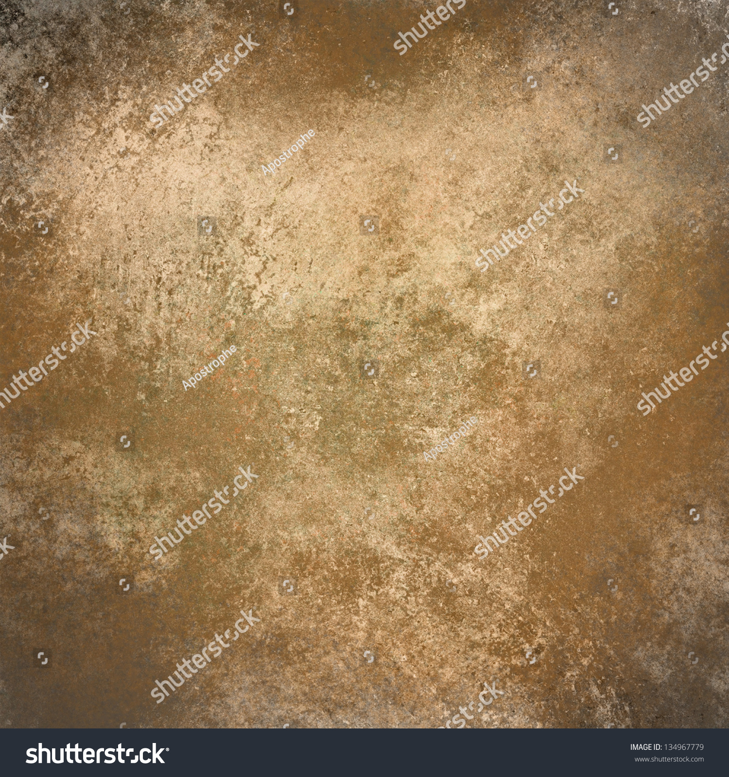 Abstract Brown Background Beige White Color Vintage Grunge Background