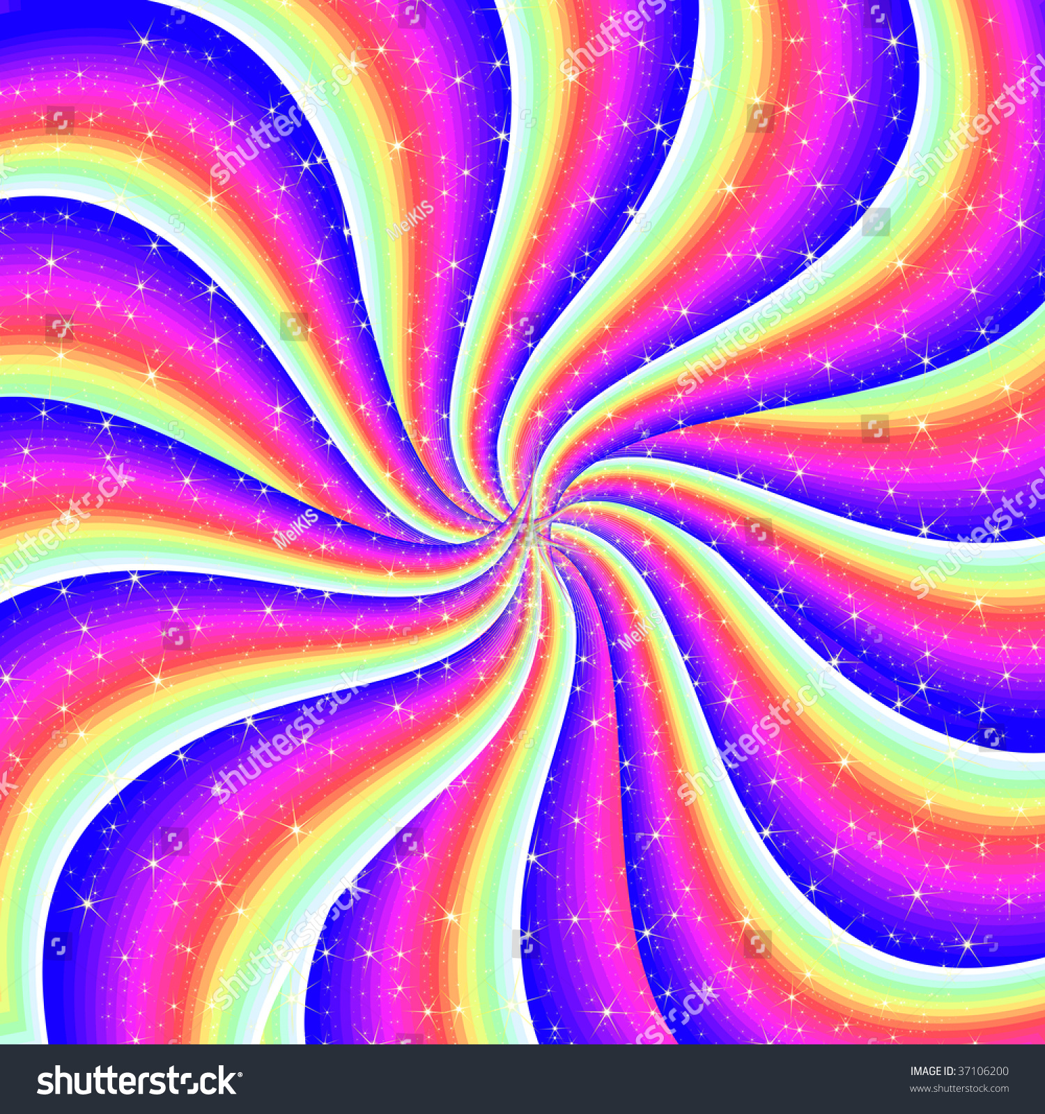 Abstract Colorful Spiral Background Stock Illustration 37106200