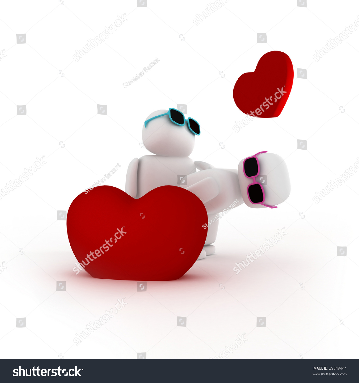 Abstract Couple Having Sex Behind Big Stock Illustration 39349444 