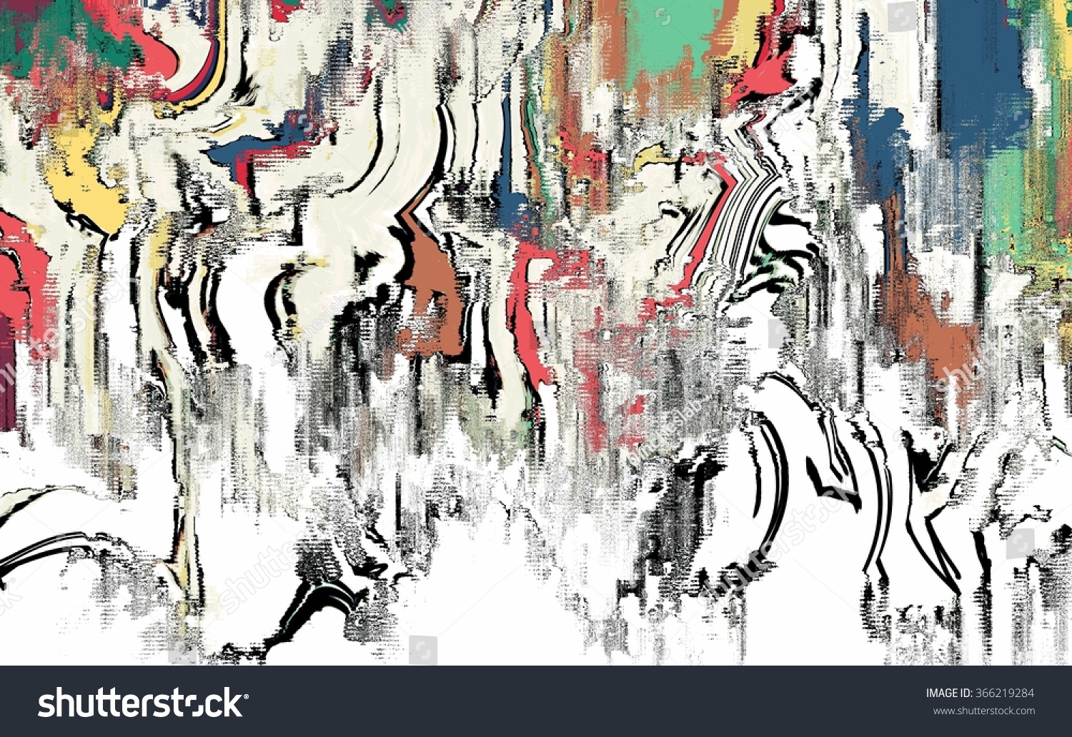 Abstract Digital Painting For Background/Canvas Painting Texture