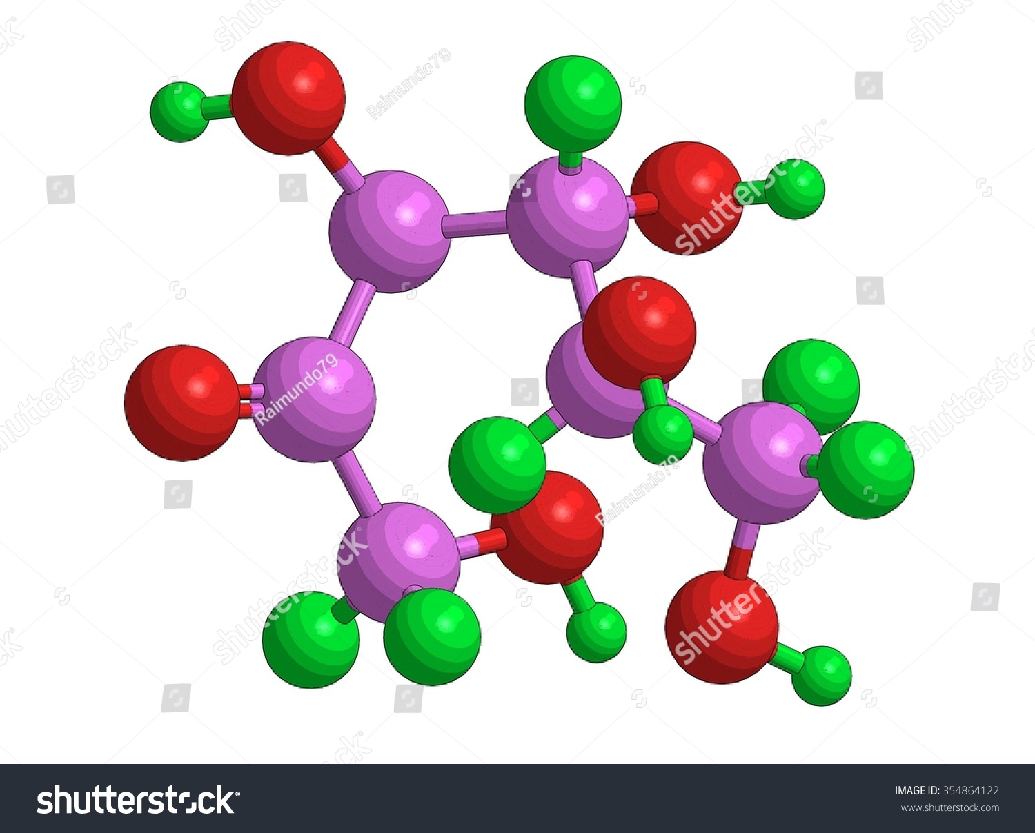 Abstract Molecular Structure Fructose Fruit Sugar Stock Illustration 354864122 Shutterstock