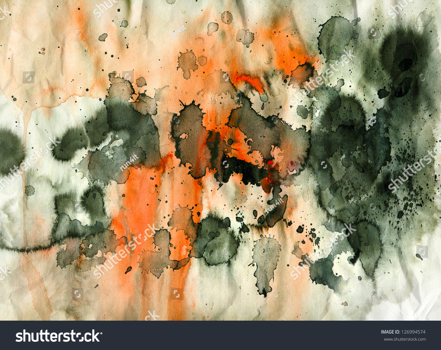Abstract Paint Splatter Background Stock Photo 126994574 : Shutterstock