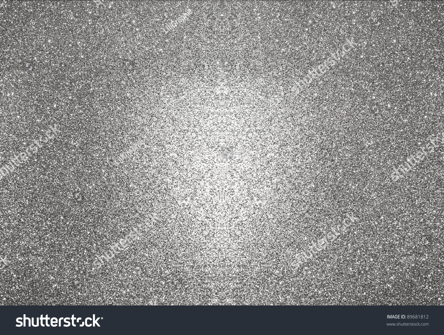 Abstract Silver Background Glitter Sparkles Stock Photo 89681812