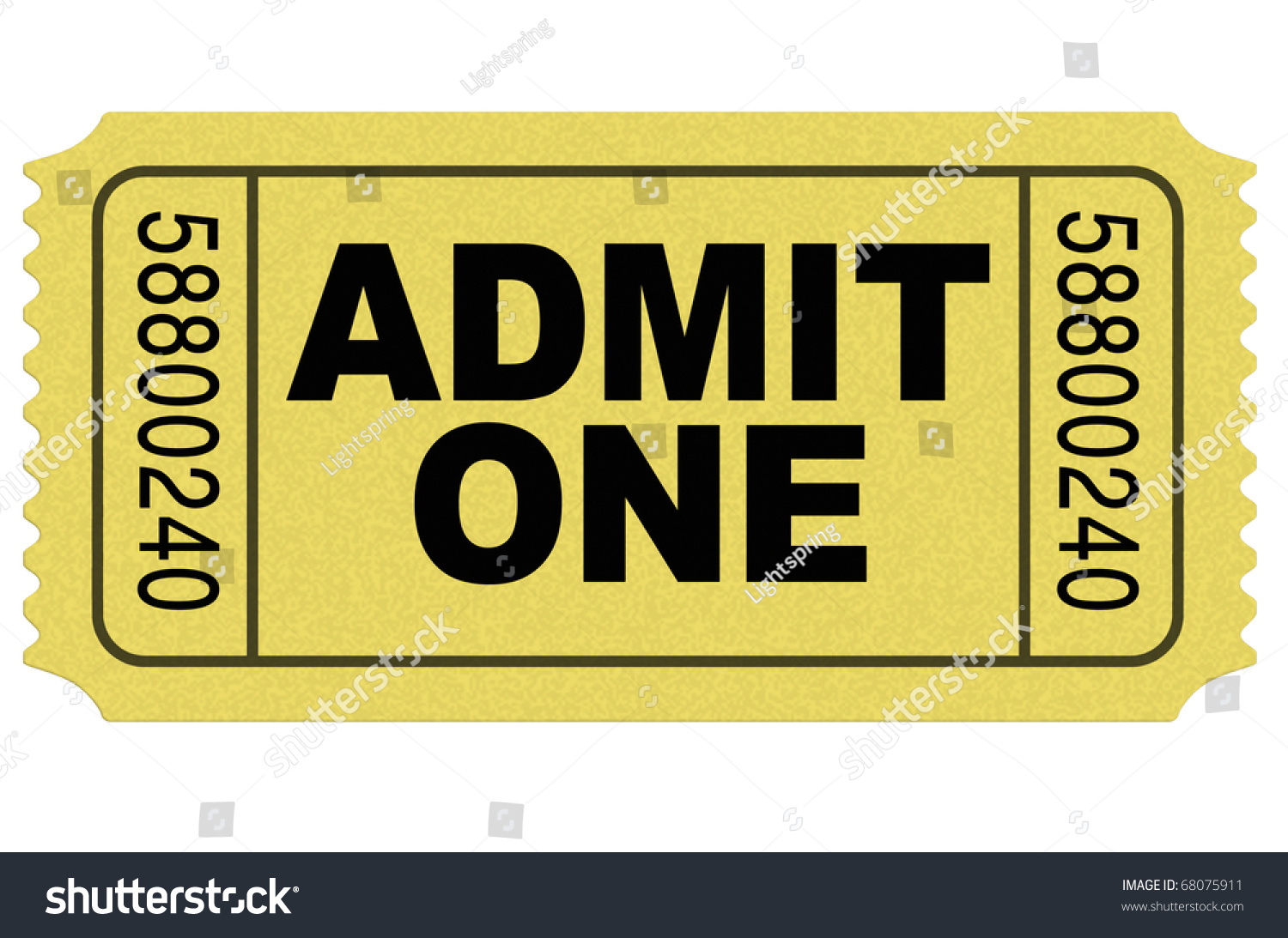 yellow ticket clipart - photo #36