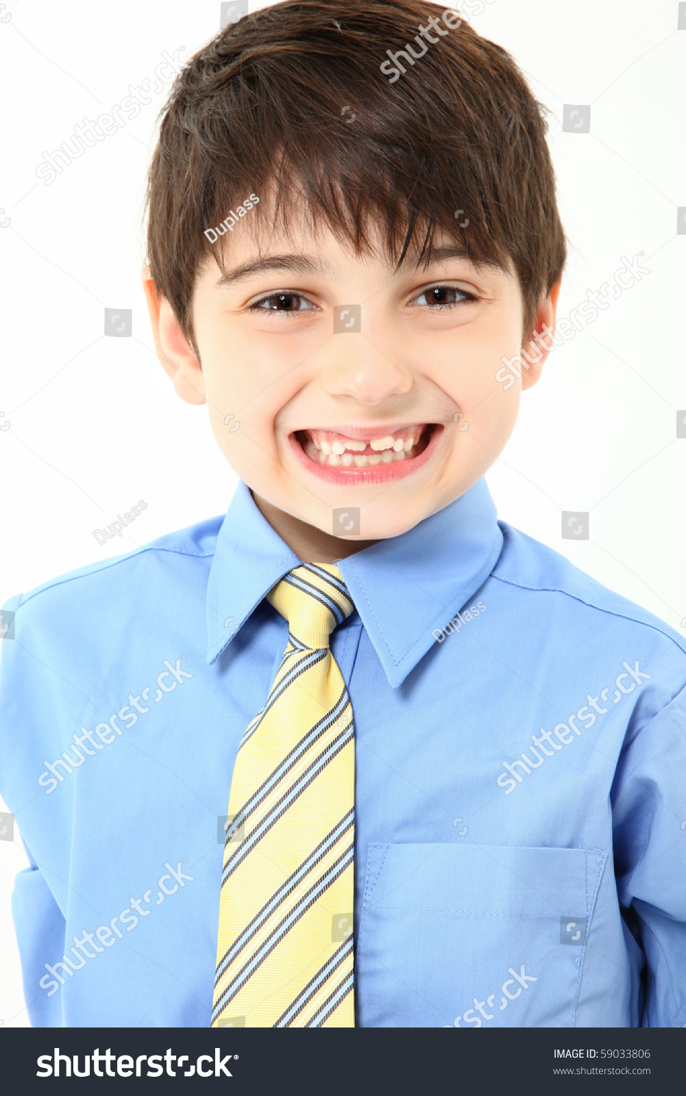 stock photo adorable year old french american boy close up in shirt and tie over white background 59033806
