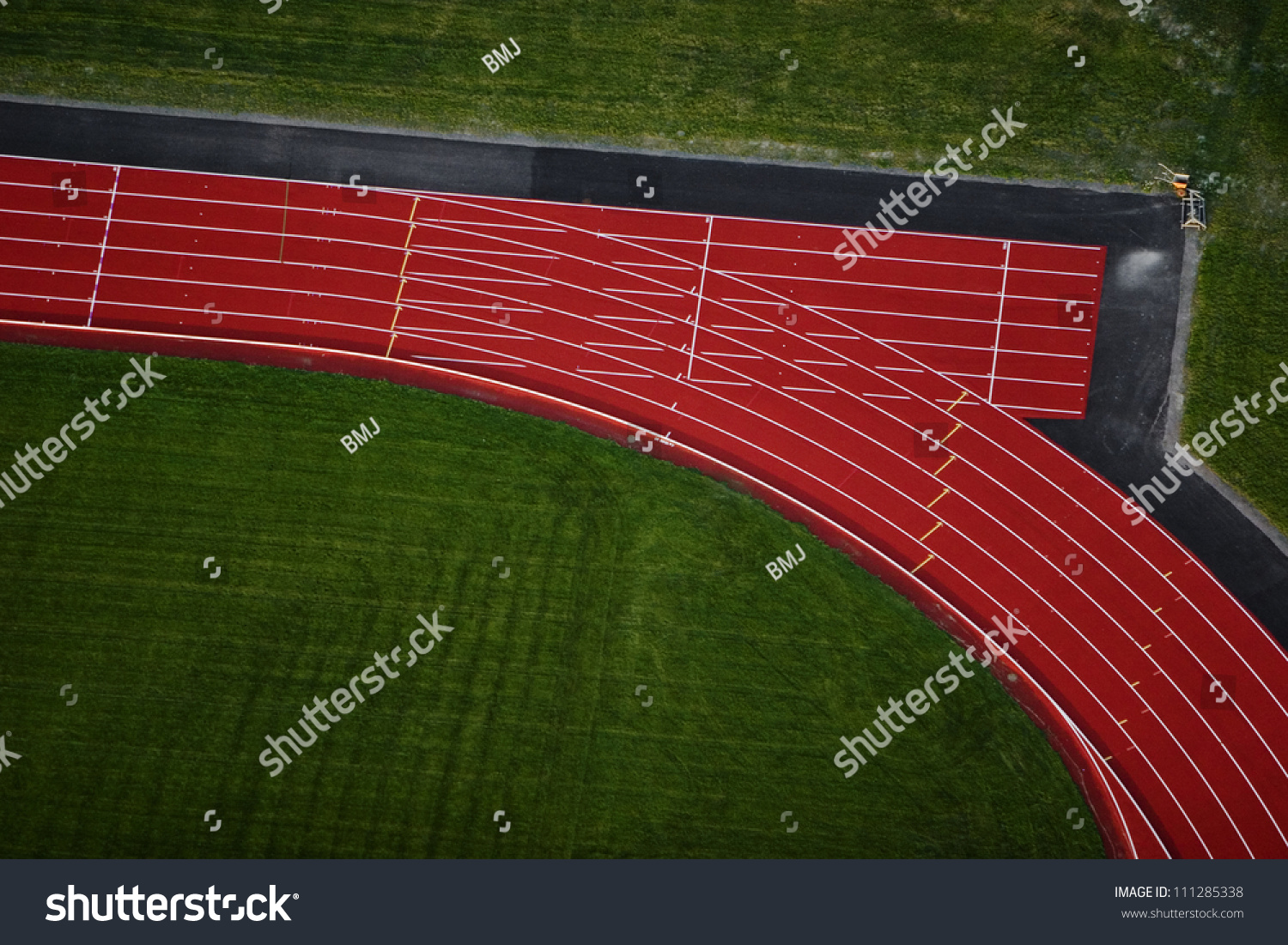 Aerial View Of A Running Track Stock Photo 111285338 Shutterstock